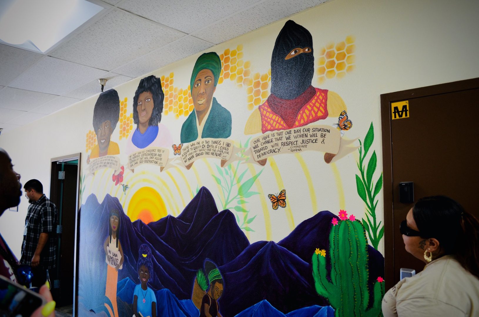 Mural of four women leaders